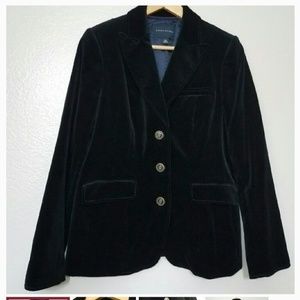 Banana Republic Velvet fitted blazer